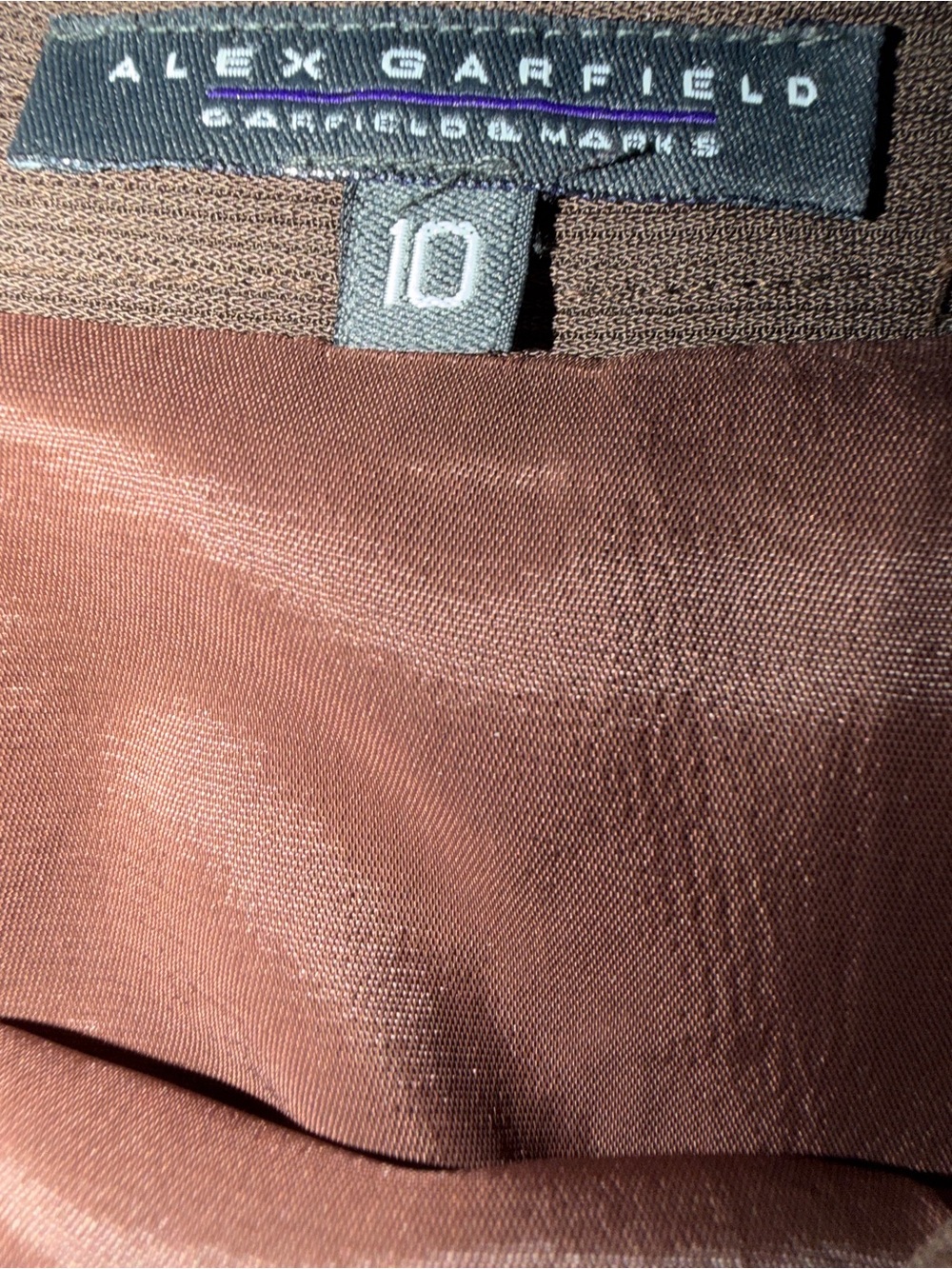 3 PC Women's Brown Tailored Blazer, Skirt and pants Set - Picture 6 of 6